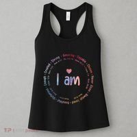 Tie Dye I Am Inspiration Christian Religious Bible Verses Women's Tank Top thumb 3