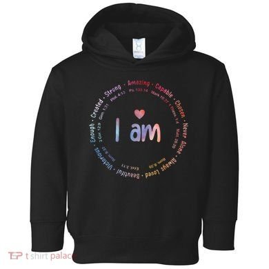 Tie Dye I Am Inspiration Christian Religious Bible Verses Toddler Hoodie