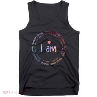 Tie Dye I Am Inspiration Christian Religious Bible Verses Tank Top thumb 0