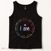 Tie Dye I Am Inspiration Christian Religious Bible Verses Tank Top thumb 2