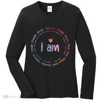 Tie Dye I Am Inspiration Christian Religious Bible Verses Women's Long Sleeve Shirt thumb 0