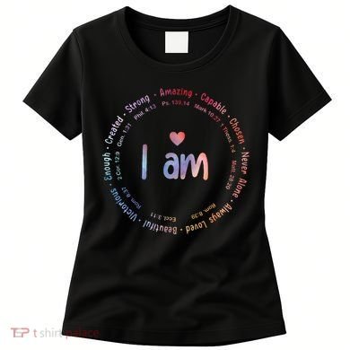 Tie Dye I Am Inspiration Christian Religious Bible Verses Women's T-Shirt