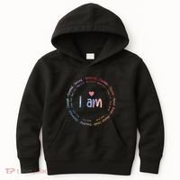 Tie Dye I Am Inspiration Christian Religious Bible Verses Kids Hoodie thumb 0
