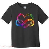 Tie Dye Infinity Heart Love Autism Awareness Needs No Words Toddler T-Shirt thumb 0