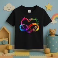 Tie Dye Infinity Heart Love Autism Awareness Needs No Words Toddler T-Shirt thumb 3