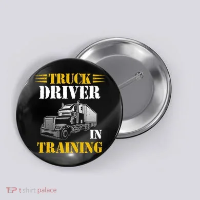 Truck Driver In Training Button