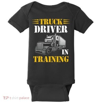Truck Driver In Training Baby Bodysuit