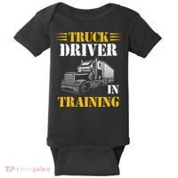 Truck Driver In Training Baby Bodysuit thumb 0