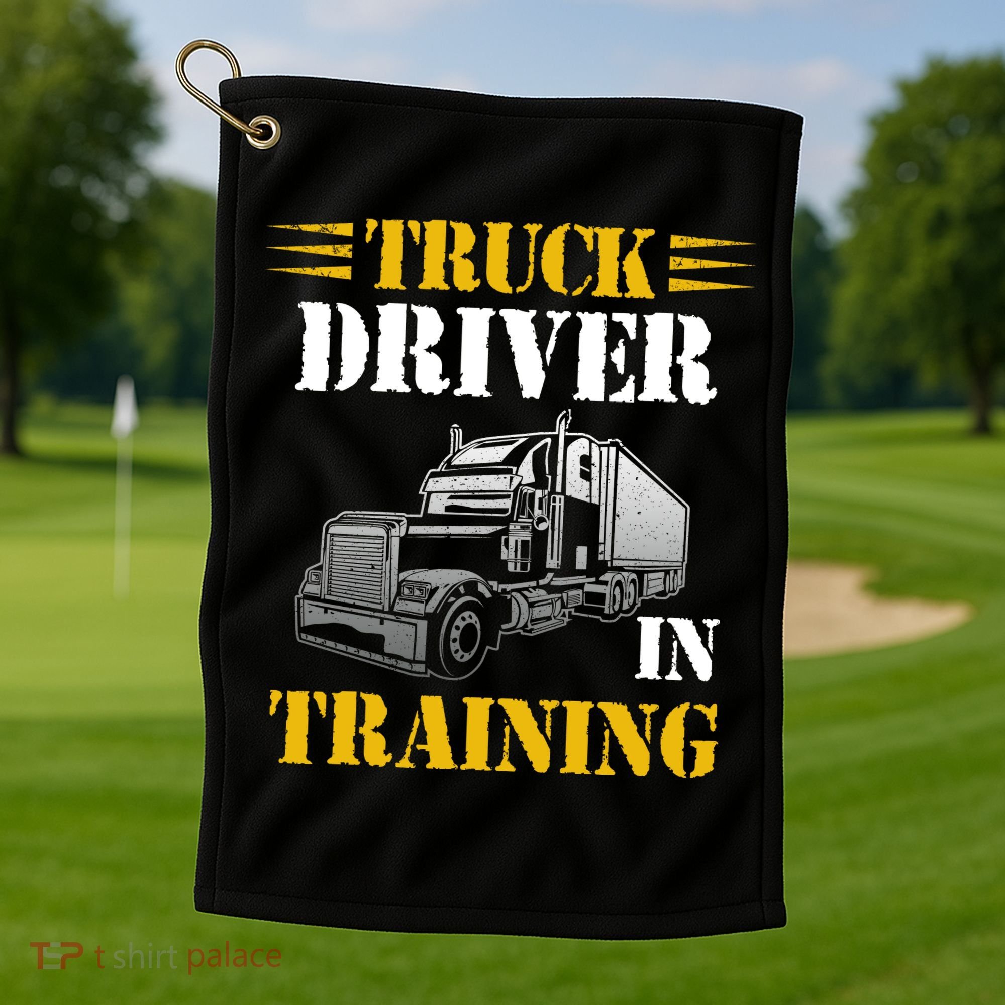 Truck Driver In Training Golf Towel