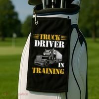 Truck Driver In Training Golf Towel thumb 2