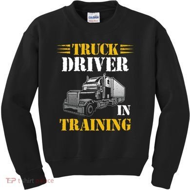 Truck Driver In Training Kids Sweatshirt