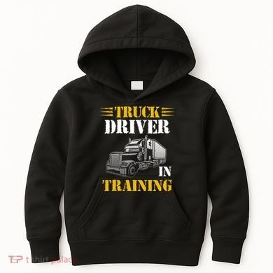 Truck Driver In Training Kids Hoodie
