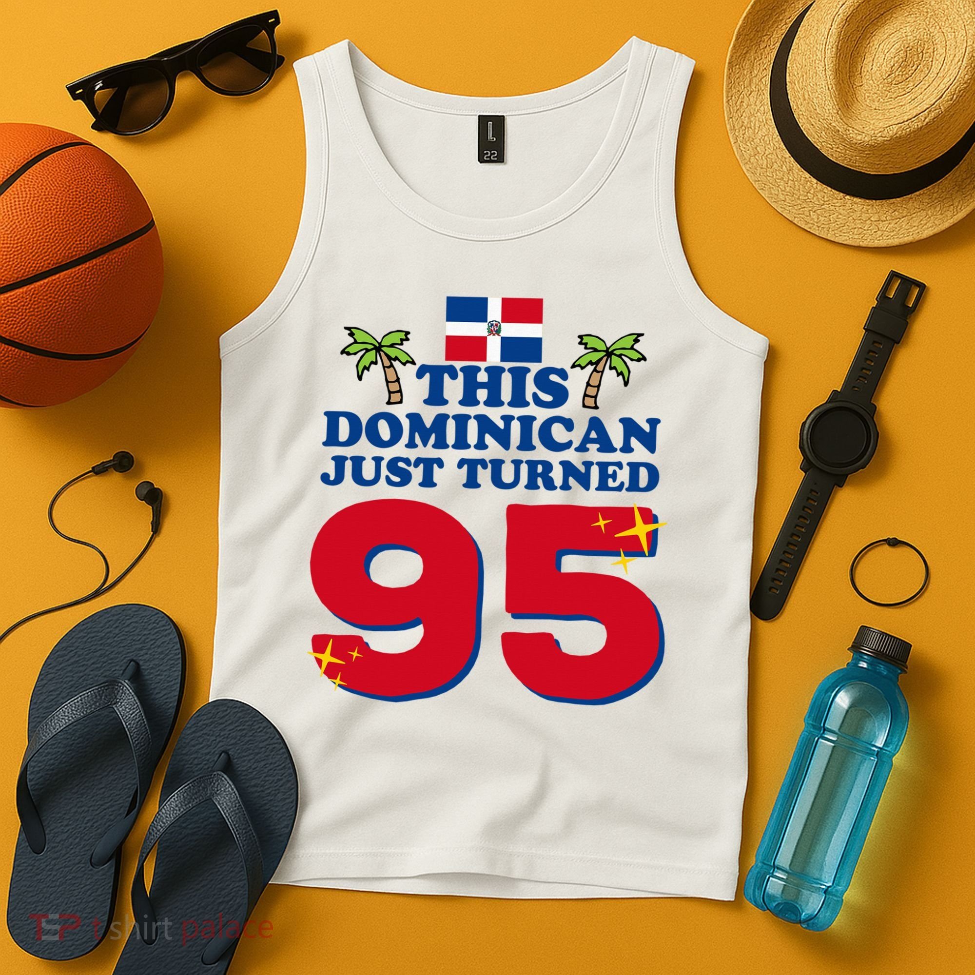 This Dominican Just Turned 95 - Dominicano 95th Birthday Tank Top