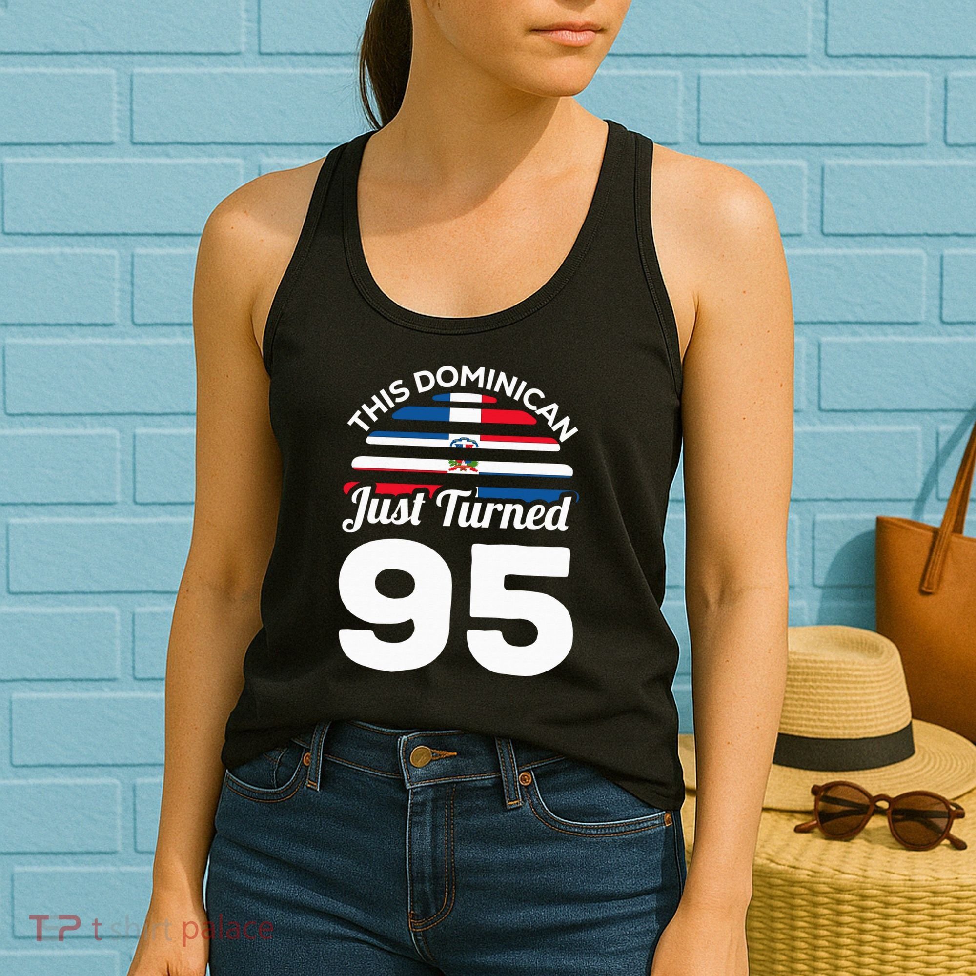 This Dominican Just Turned 95 Dominicano 95th Birthday Women's Tank Top