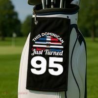 This Dominican Just Turned 95 Dominicano 95th Birthday Golf Towel thumb 2