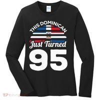 This Dominican Just Turned 95 Dominicano 95th Birthday Women's Long Sleeve Shirt thumb 0