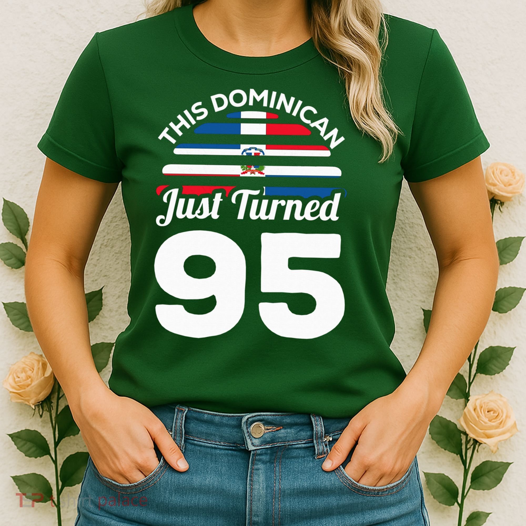 This Dominican Just Turned 95 Dominicano 95th Birthday Women's T-Shirt