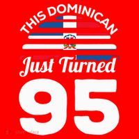 This Dominican Just Turned 95 Dominicano 95th Birthday Santa Hat thumb 1