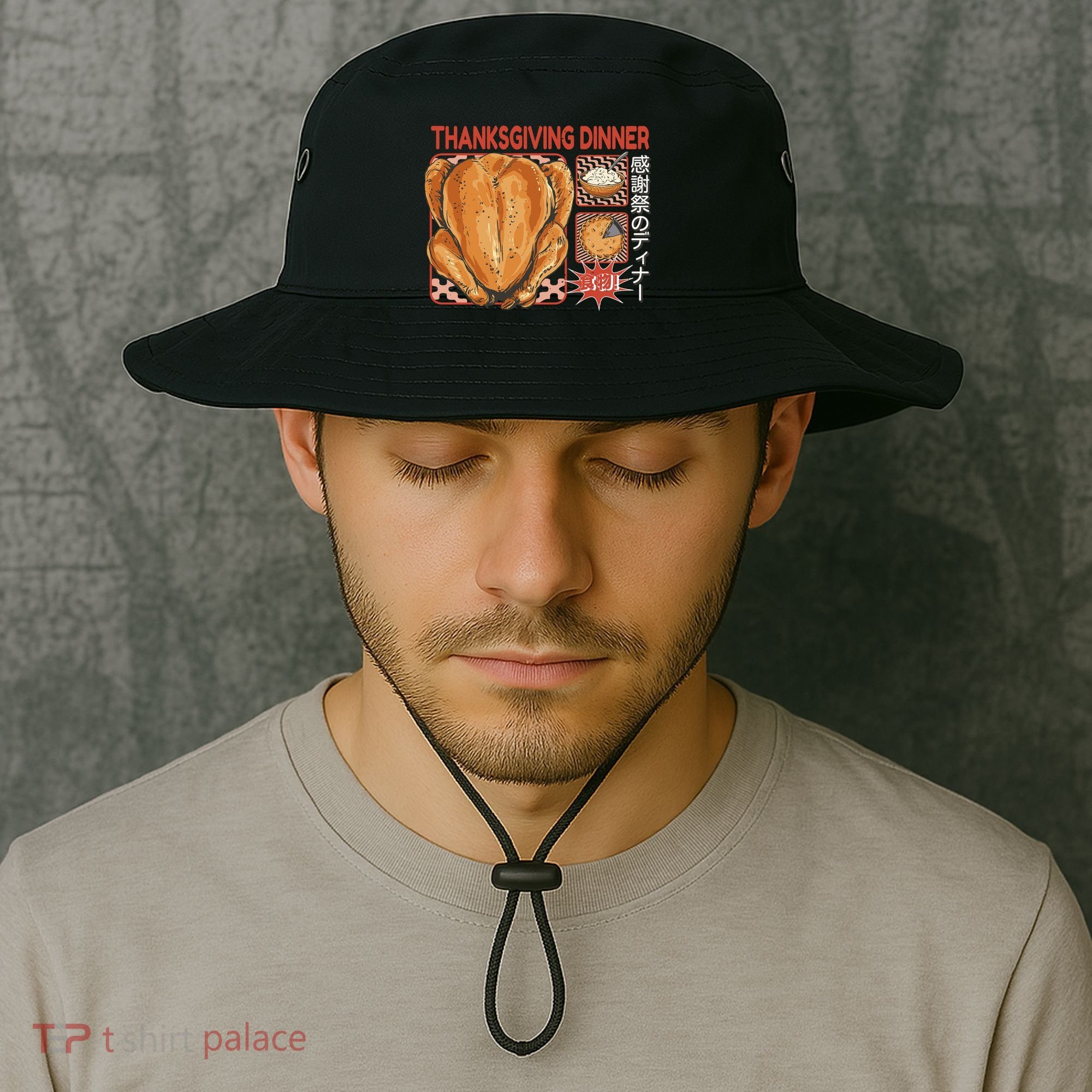 Thanksgiving Dinner Japanese Bucket Hat