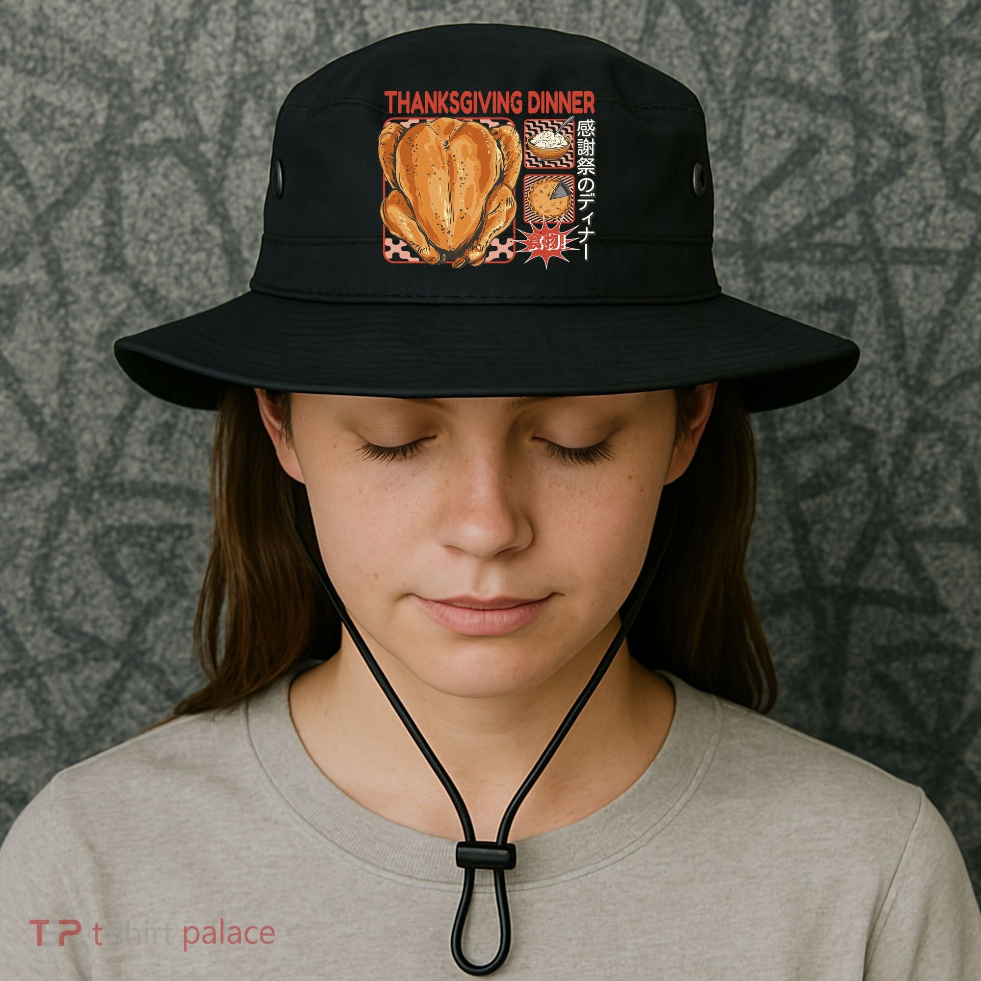 Thanksgiving Dinner Japanese Bucket Hat