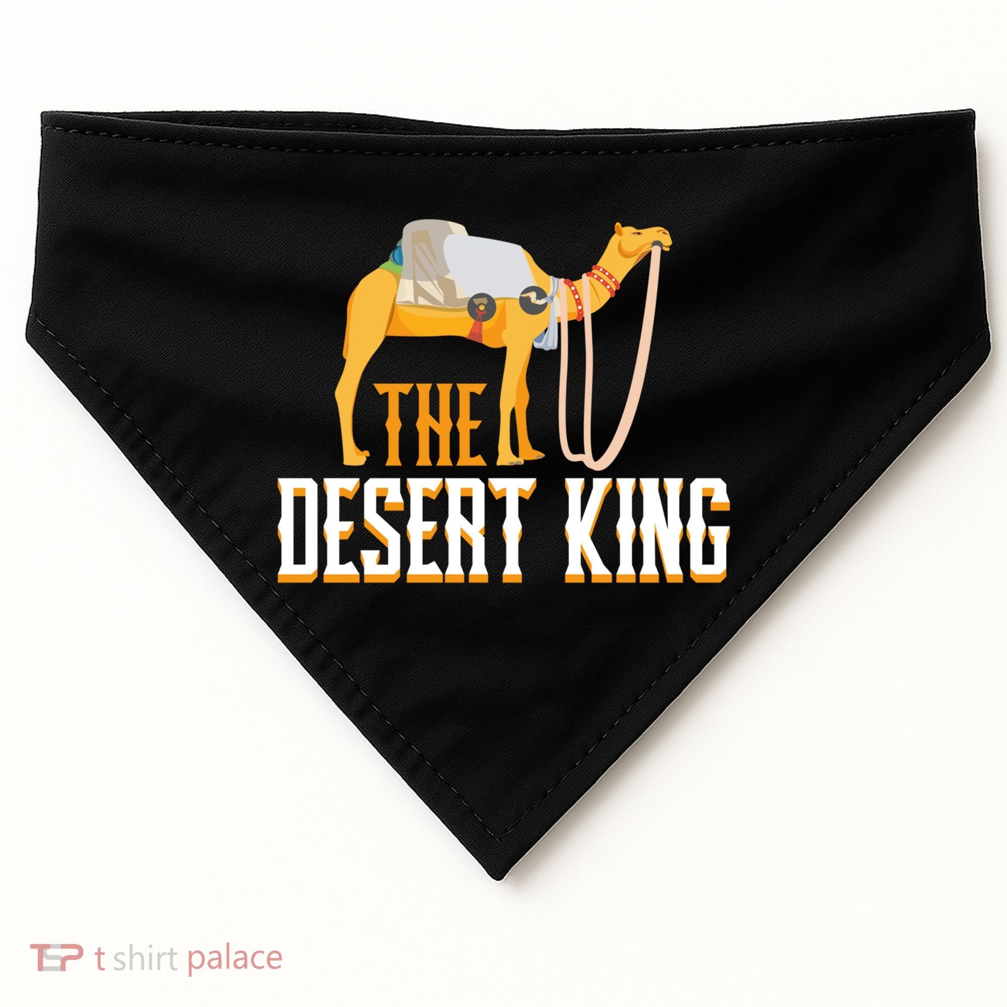 The Desert King Desert Animal Camel Meaningful Gift USA-Made Doggie Bandana