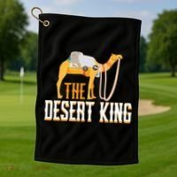 The Desert King Desert Animal Camel Meaningful Gift Golf Towel thumb 1