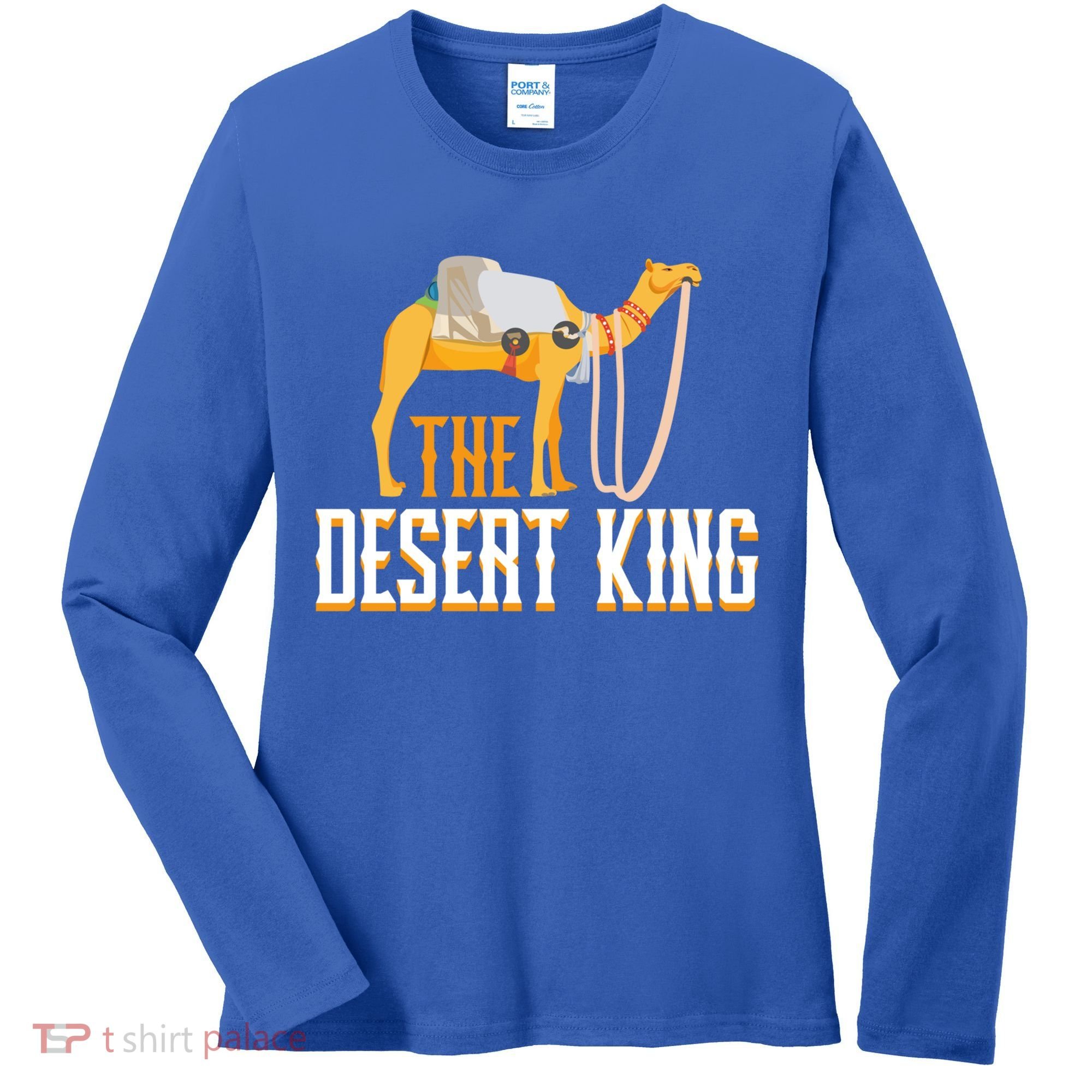 The Desert King Desert Animal Camel Meaningful Gift Women's Long Sleeve Shirt