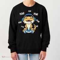 Tiny Dinosaur Kawaii Gamer Bearded Dragon Lover Women's Sweatshirt thumb 0