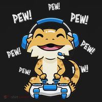 Tiny Dinosaur Kawaii Gamer Bearded Dragon Lover Doggie Tank thumb 4