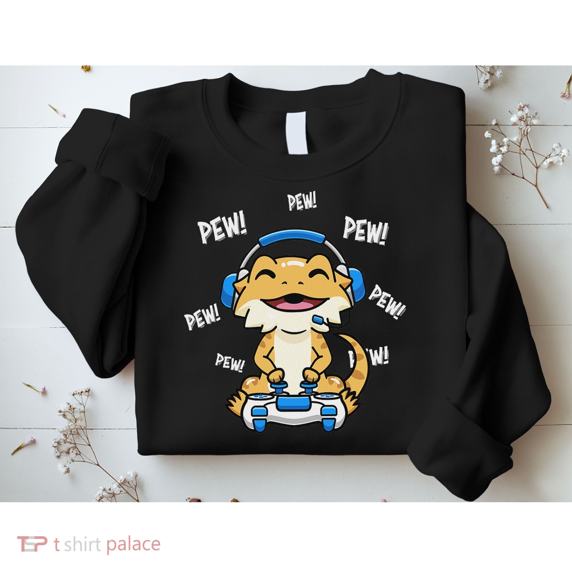 Tiny Dinosaur Kawaii Gamer Bearded Dragon Lover Sweatshirt