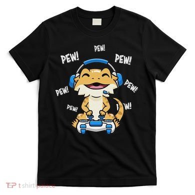 Tiny Dinosaur Kawaii Gamer Bearded Dragon Lover T-Shirt