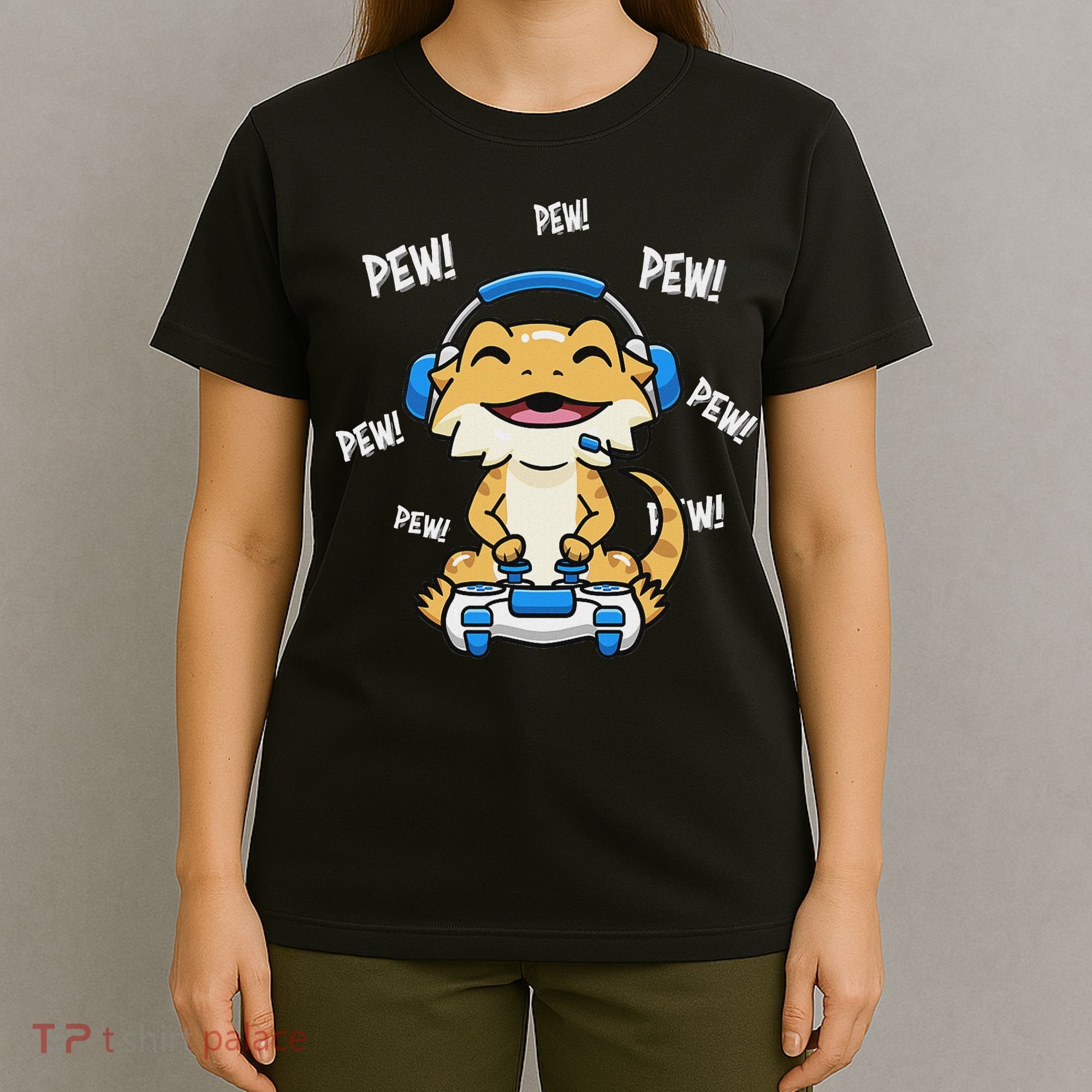Tiny Dinosaur Kawaii Gamer Bearded Dragon Lover T-Shirt