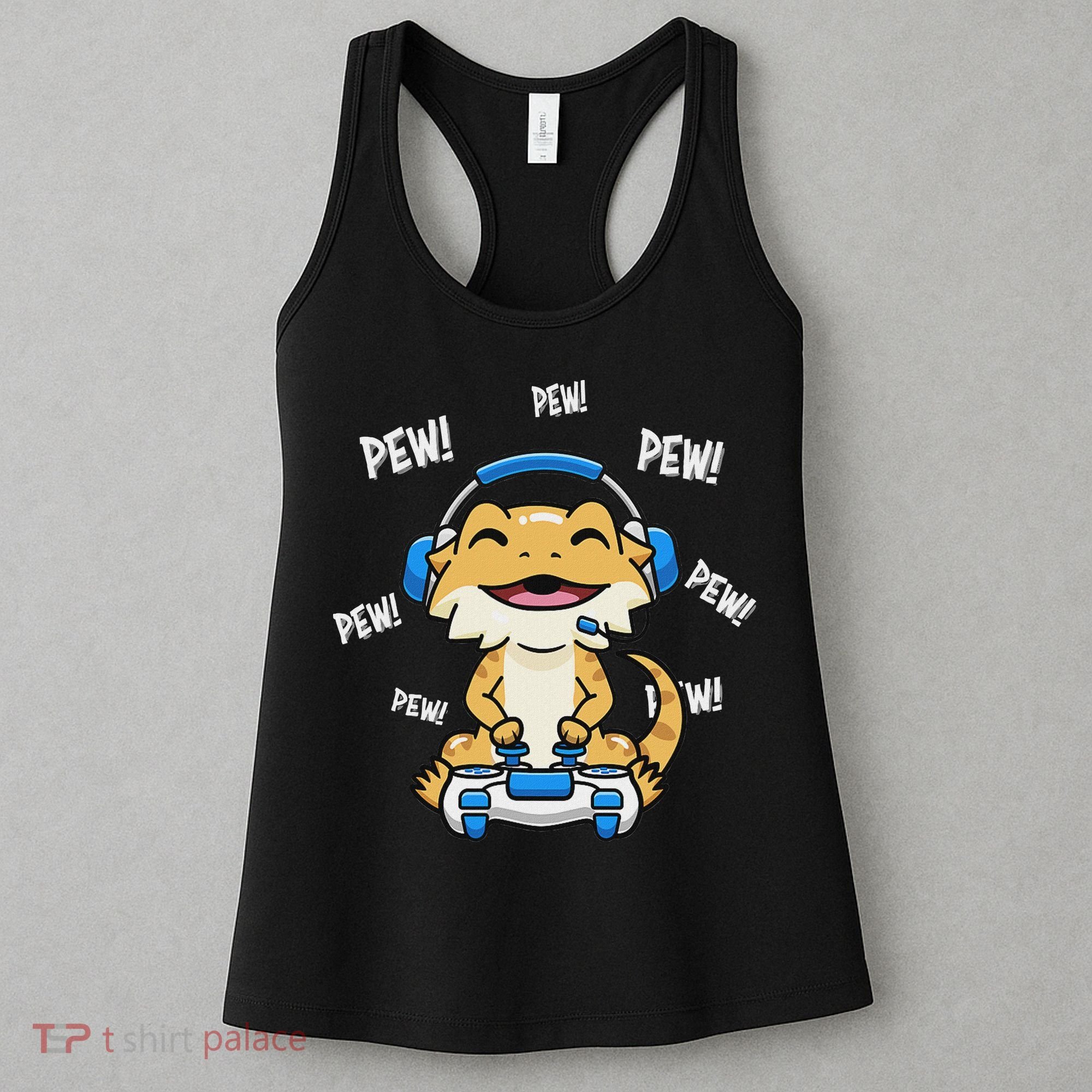 Tiny Dinosaur Kawaii Gamer Bearded Dragon Lover Women's Tank Top