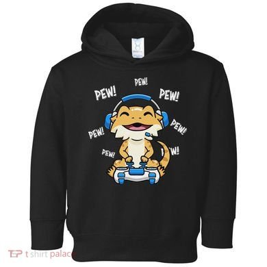 Tiny Dinosaur Kawaii Gamer Bearded Dragon Lover Toddler Hoodie