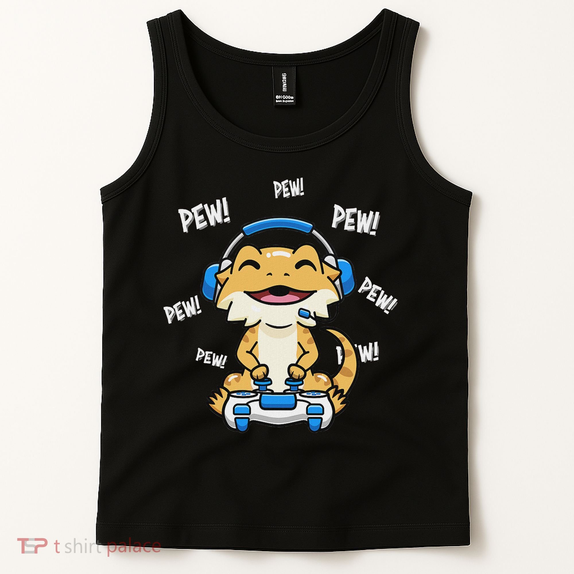 Tiny Dinosaur Kawaii Gamer Bearded Dragon Lover Tank Top