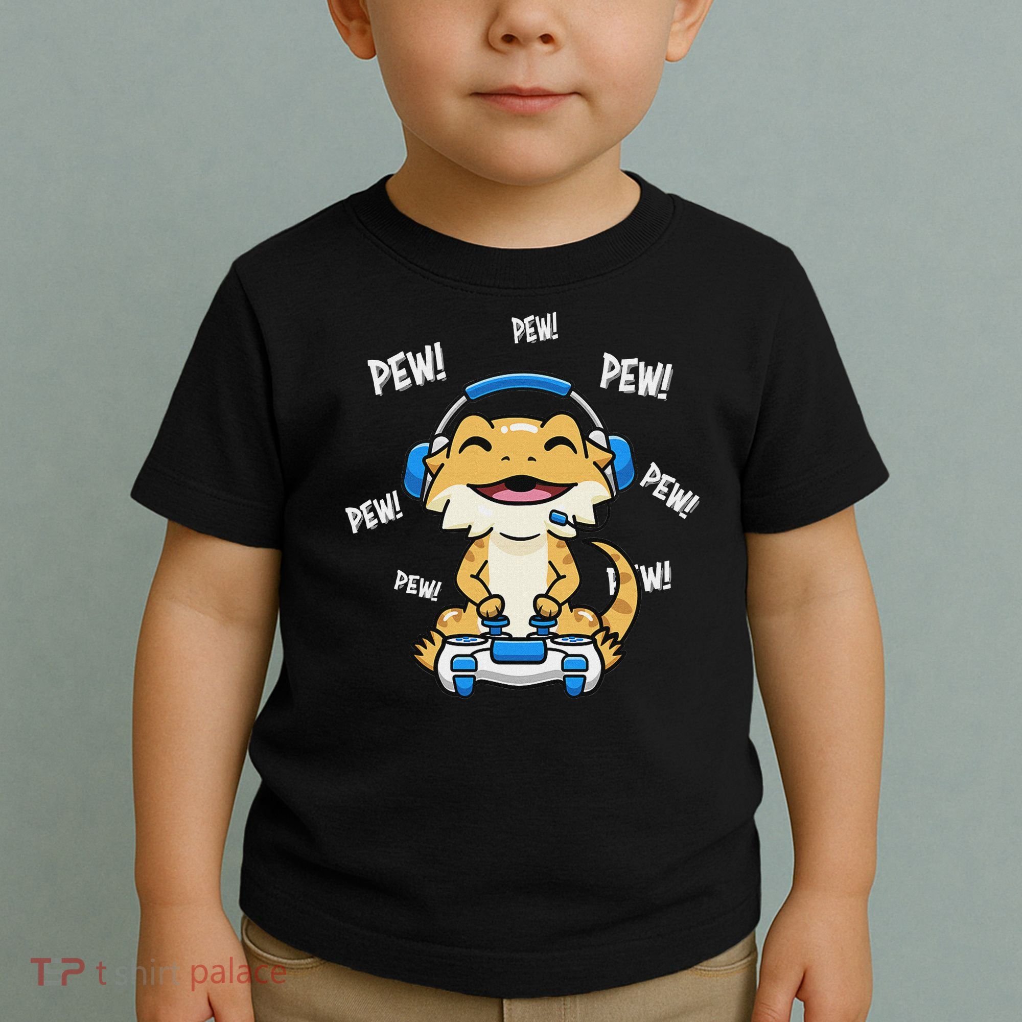 Tiny Dinosaur Kawaii Gamer Bearded Dragon Lover Toddler T-Shirt