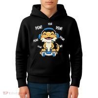 Tiny Dinosaur Kawaii Gamer Bearded Dragon Lover Kids Hoodie thumb 4