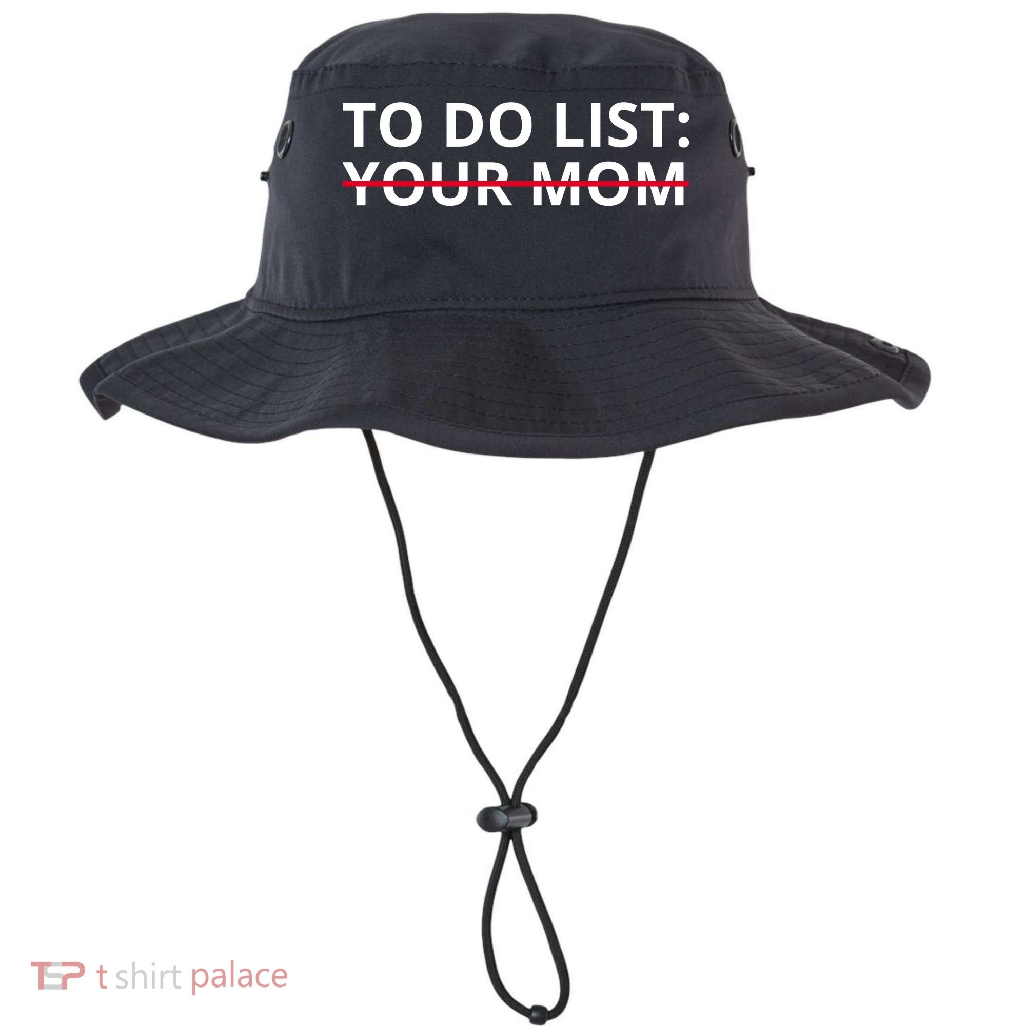 To Do List Your Mom Funny Meme Bucket Hat