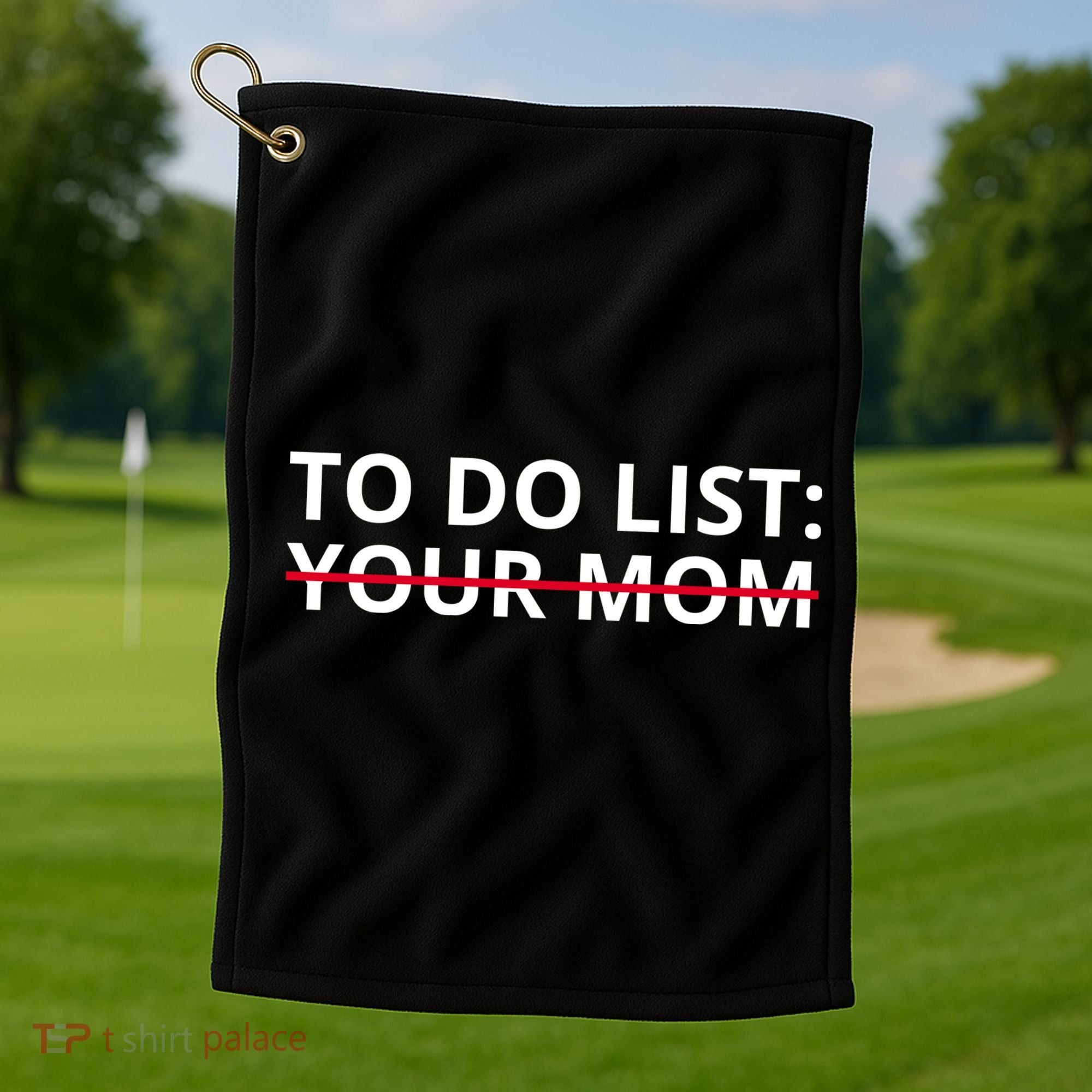 To Do List Your Mom Funny Meme Golf Towel