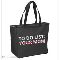 To Do List Your Mom Funny Meme Tote Bag thumb 2