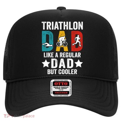 Triathlon Dad Like A Regular Dad But Cooler Gift Hat