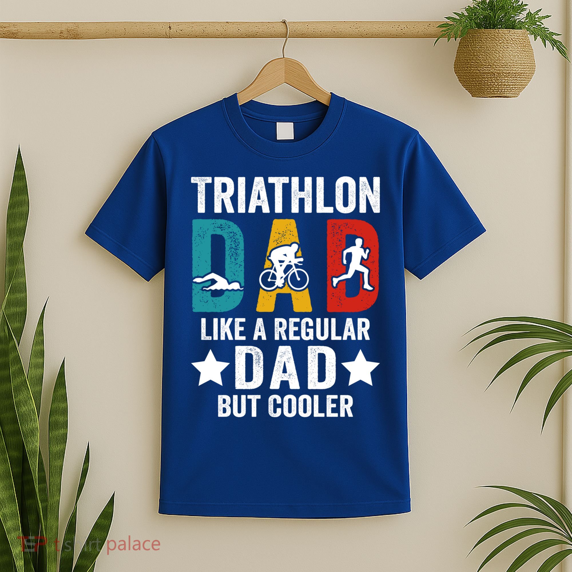 Triathlon Dad Like A Regular Dad But Cooler Gift T-Shirt