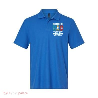 Triathlon Dad Like A Regular Dad But Cooler Gift Polo