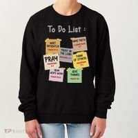 To Do List Christian Bible Verse Quote Women's Sweatshirt thumb 0