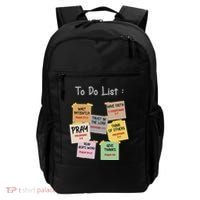 To Do List Christian Bible Verse Quote Backpack thumb 0