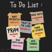 To Do List Christian Bible Verse Quote Golf Towel thumb 3