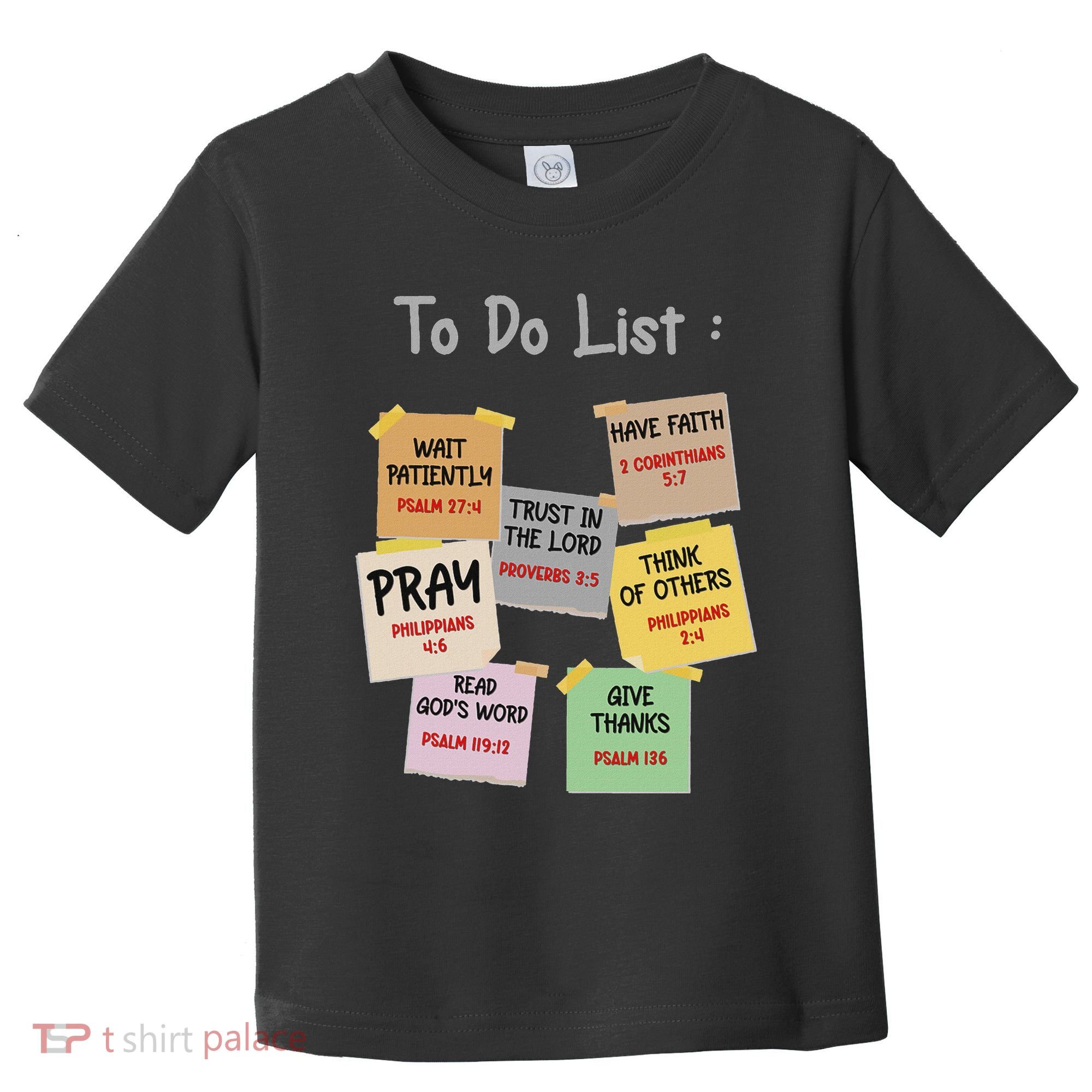 To Do List Christian Bible Verse Quote Toddler T-Shirt