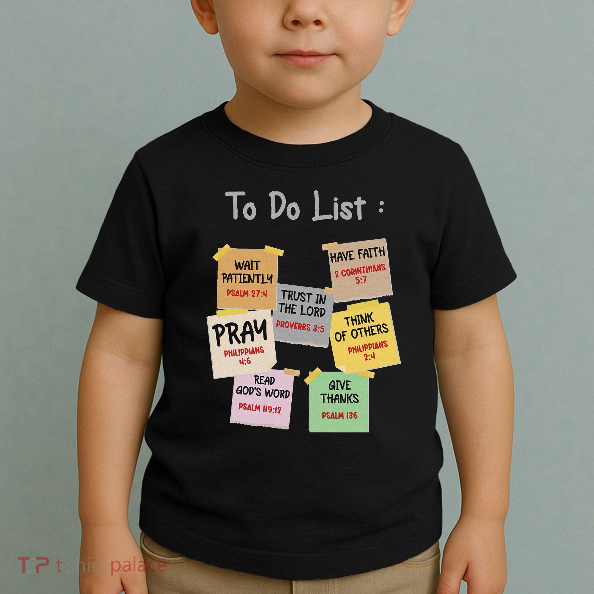 To Do List Christian Bible Verse Quote Toddler T-Shirt