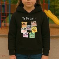 To Do List Christian Bible Verse Quote Kids Hoodie thumb 3