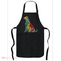 Tie Dye Love Dog Paw Pets Print Animal Lover Rainbow Apron thumb 0